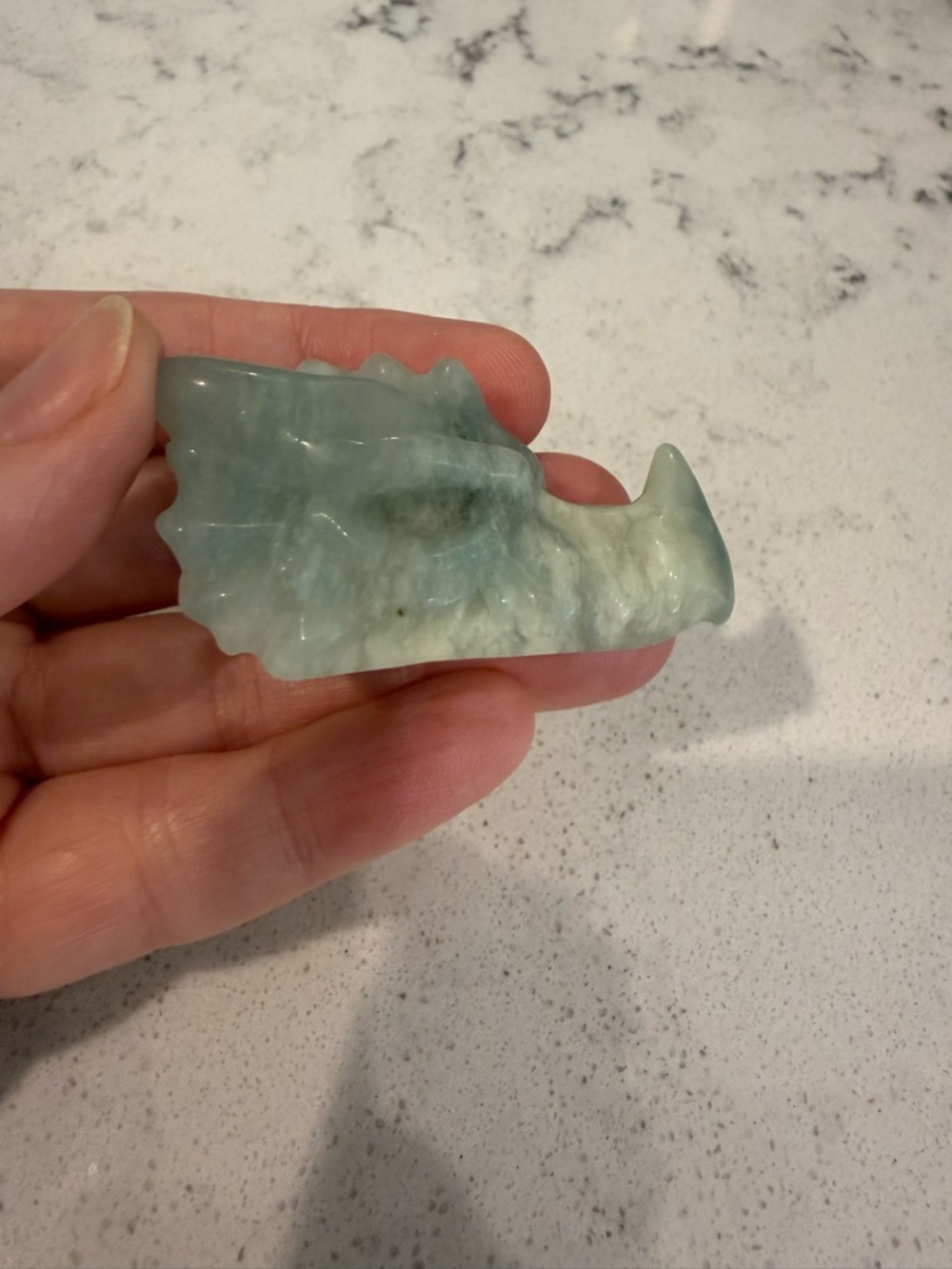 Aquamarine Dragon Head